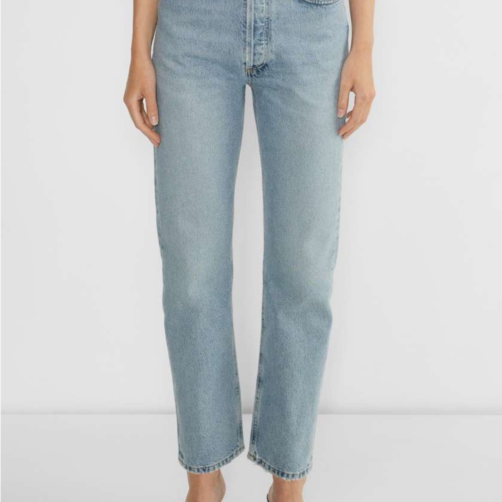 Aritzia AGOLDE ‘90s Pinch Waist Light Blue Straight Leg Women's Jeans
